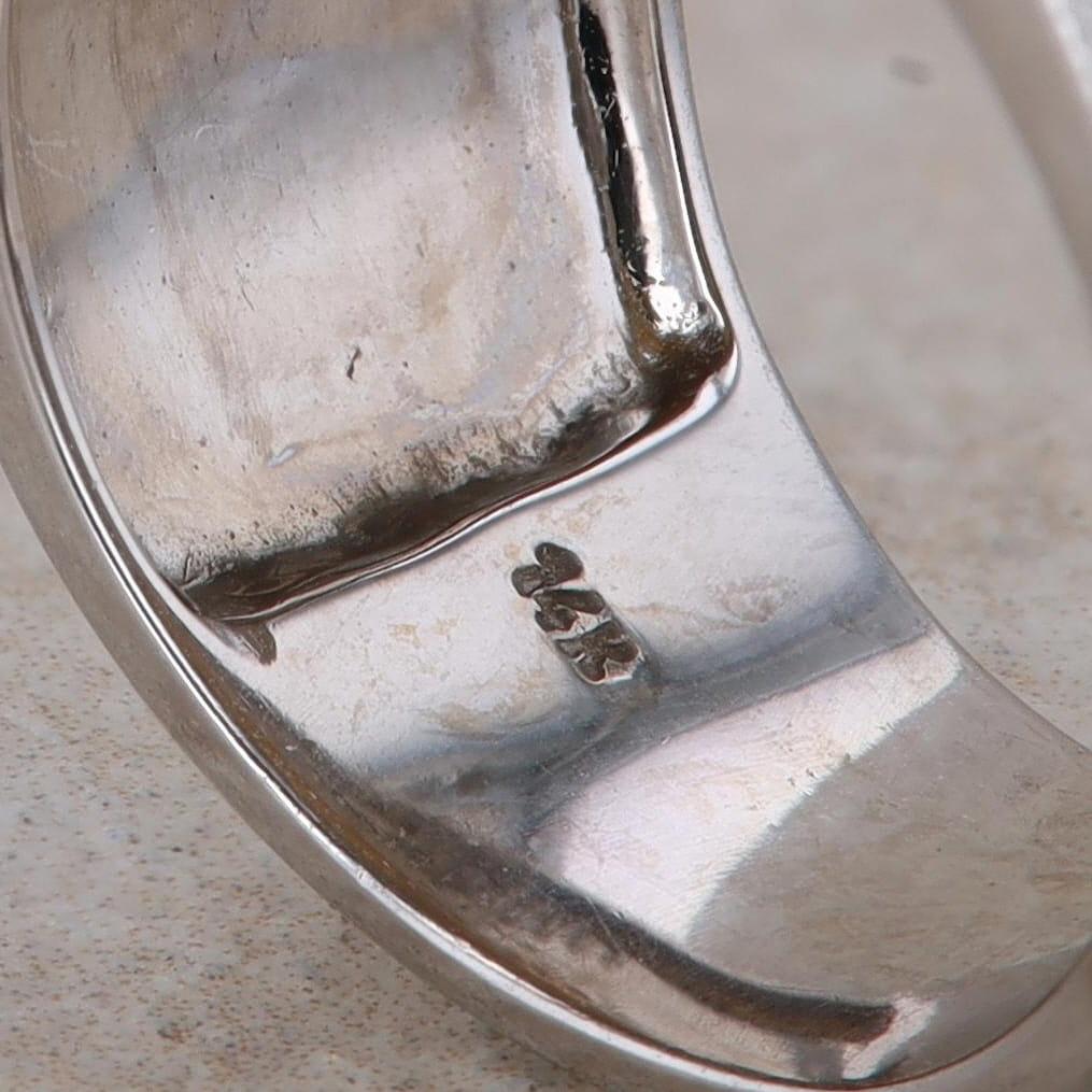 14k Two-Tone Wide Diamond Band