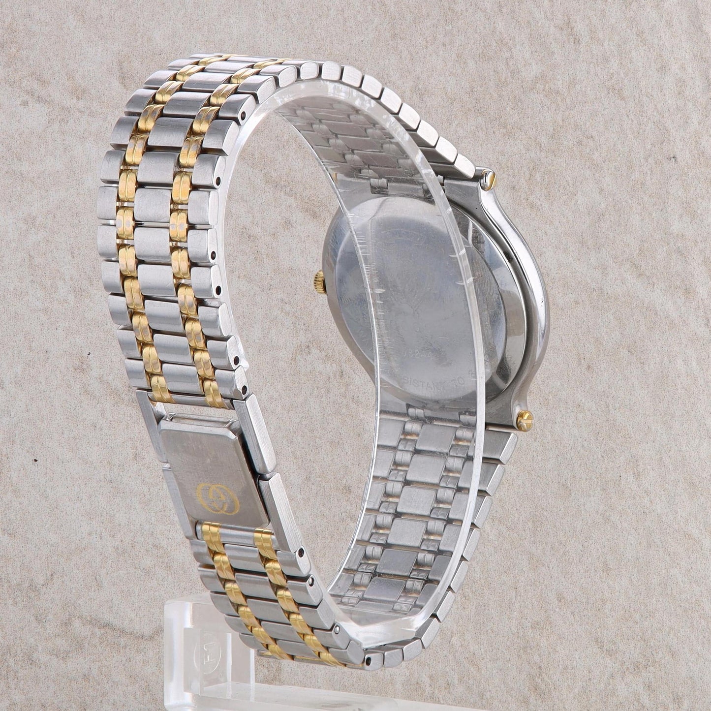 Gucci Unisex Stainless Steel Two Tone Watch #9040l