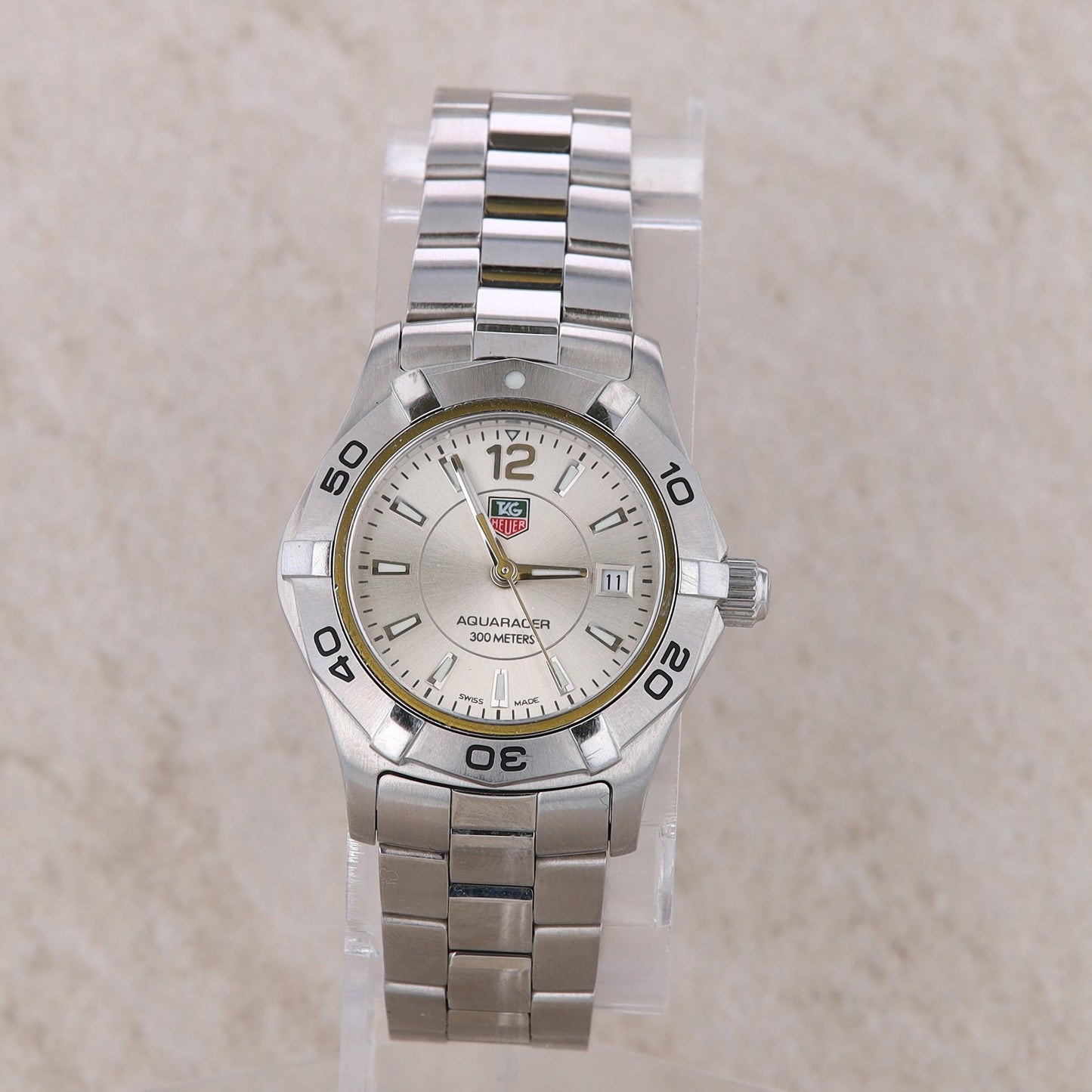 Stainless Steel Ladies Tag Heuer Aquaracer WAF1412 Watch