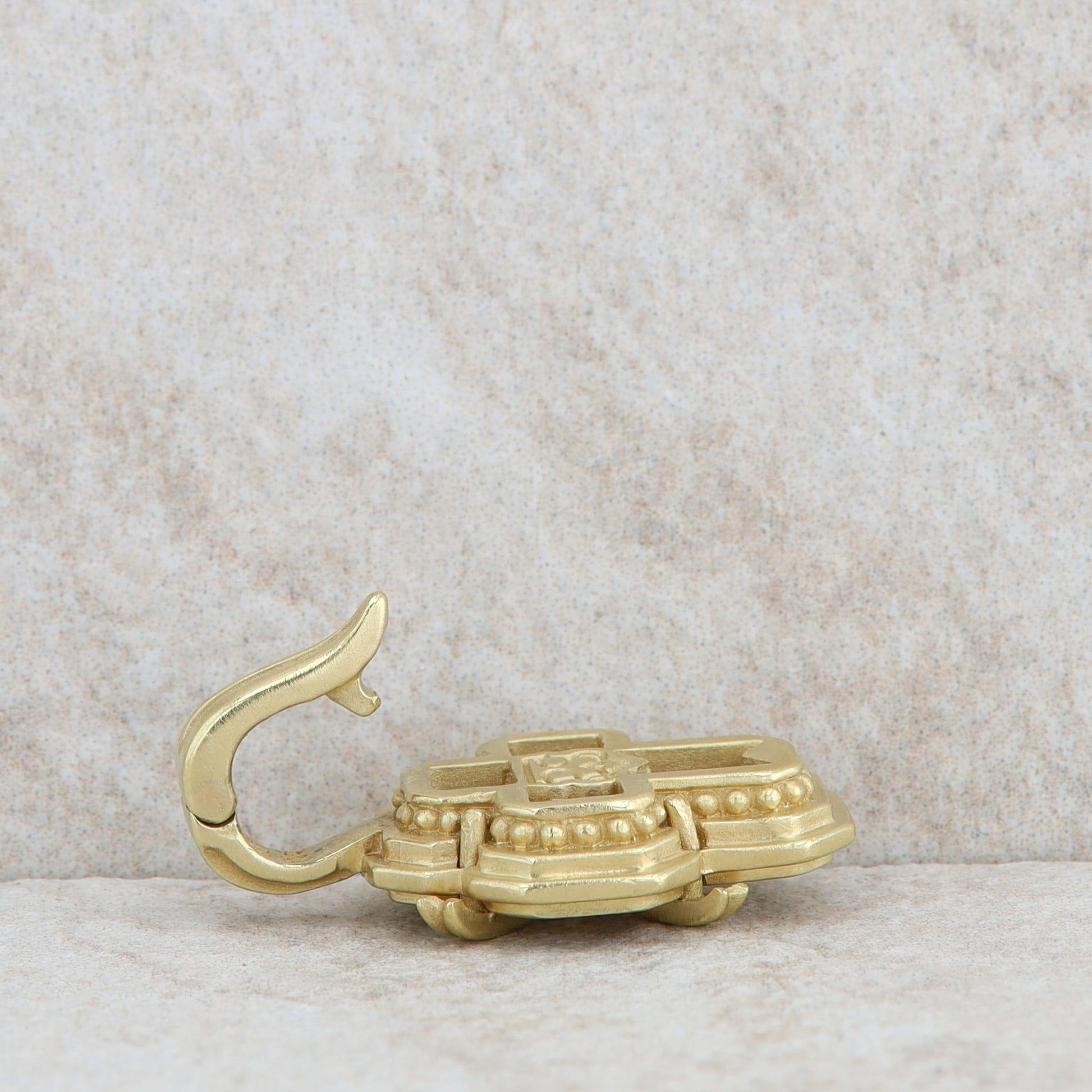 Slane and Slane Sterling Silver and 18k Yellow Gold Cross Enhancer