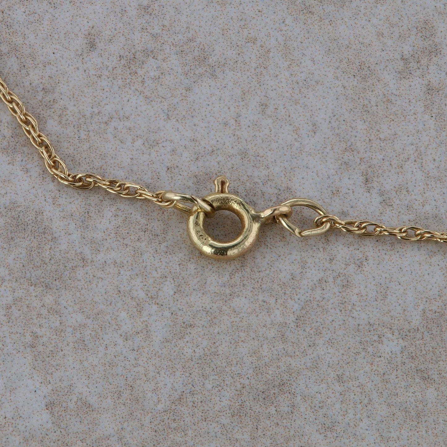 14k Yellow Gold Beaded Station Necklace